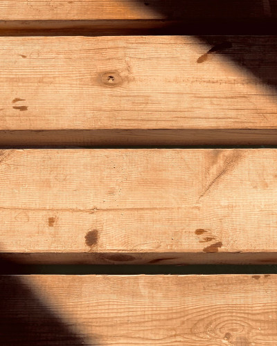 Détail jardinière - structure bois