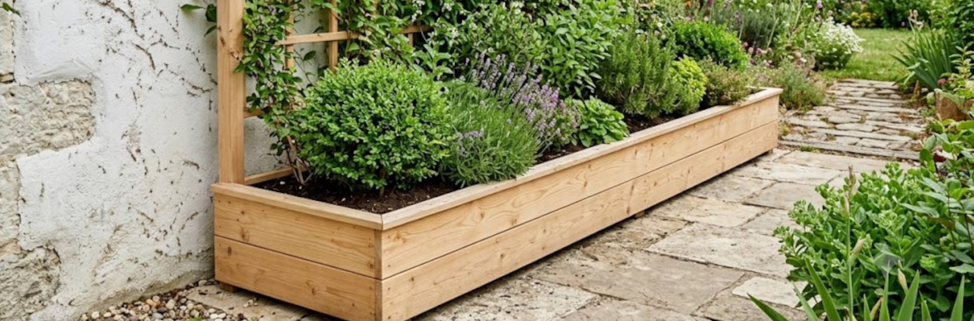 Jardinière en bois sur mesure