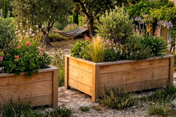 Jardinière rectangle taille moyenne - grande - XXL